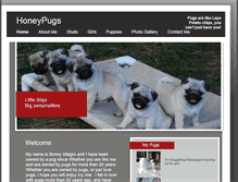 Tablet Screenshot of honeypugs.com